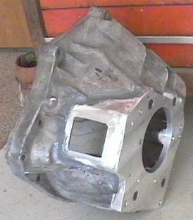 Side view of T5 mods to bellhousing